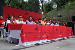 Macario Matus, Jaime Luis Huenún, Odi Gonzáles, Al Hunter, Rosa Chávez, Jorge Cocom