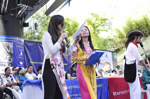 Fotografía Sara Marín. Nguyen Phan Que Mai en la clausura del Festival