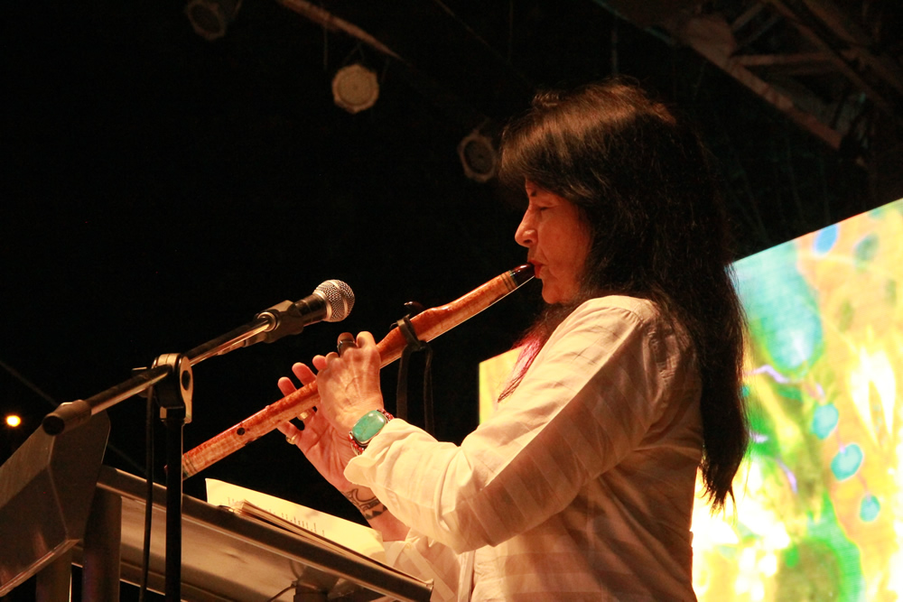 Joy Harjo (Nación Muskogee, Estados Unidos). © #24FIPM. Photo: Natalia Rendón
