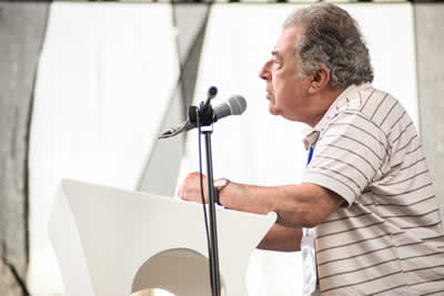 Lectura de Eduardo Dalter (Argentina). © #25FIPM. Photo: Sara Marin